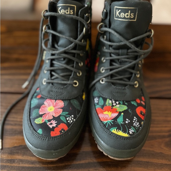 Green Keds Rifle Paper Boots - Picture 2 of 2